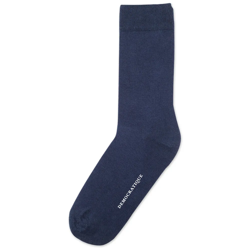 Originals Solid Color Socks Navy