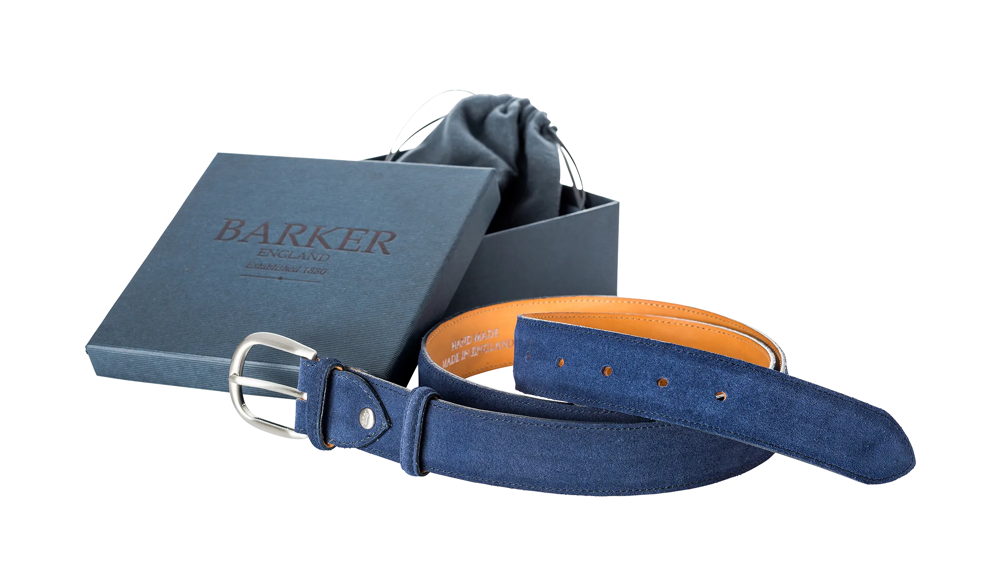 Plain Belt - Blue Suede