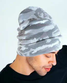 Plant Faced Beanie - Light Camo