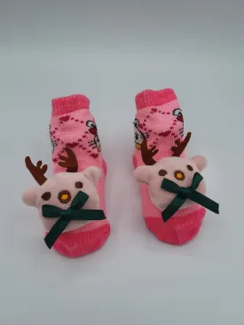 Plush new born Baby Socks Non-slip Cotton Cartoon Doll Infant Socks fashion Toddler Girls Boys Soft Cute Boots Baby Clothing