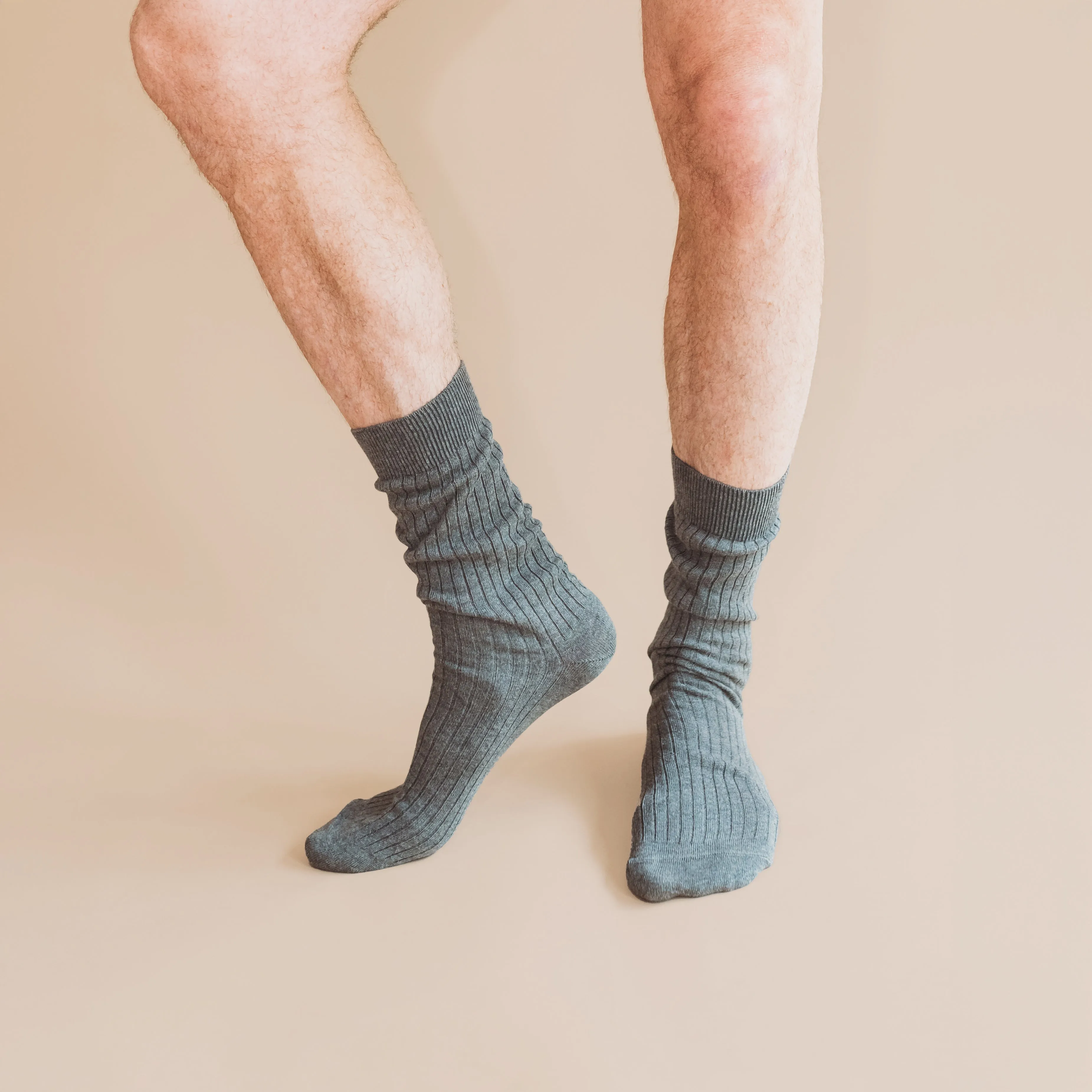 Pure (no dye) Ribbed Sock - 100% Organic Cotton