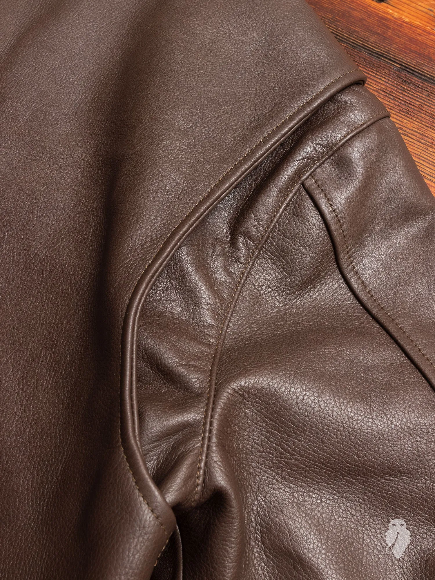 "10th Anniversary" Leather Jacket in Brown