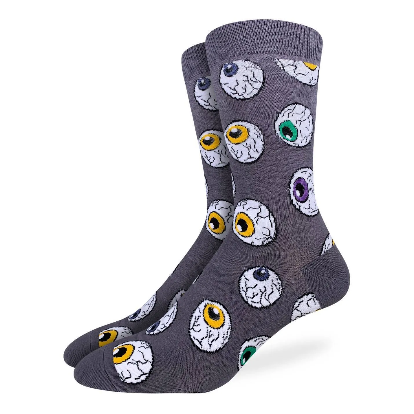 "Eyeballs" Crew Socks by Good Luck Sock