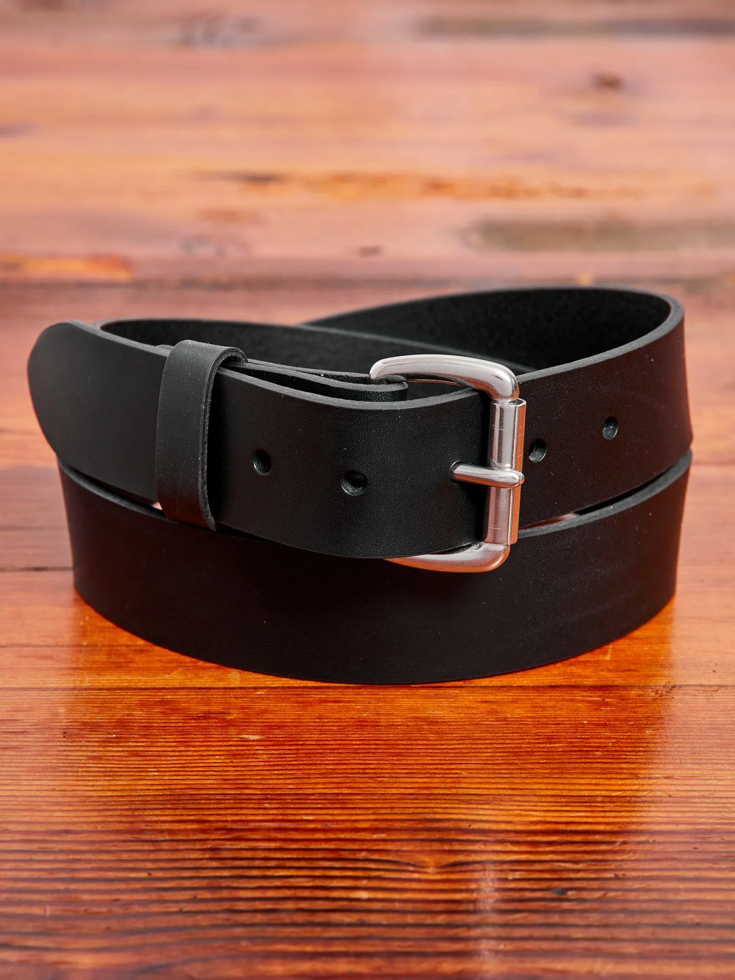 "Standard" 11oz Leather Belt in Black