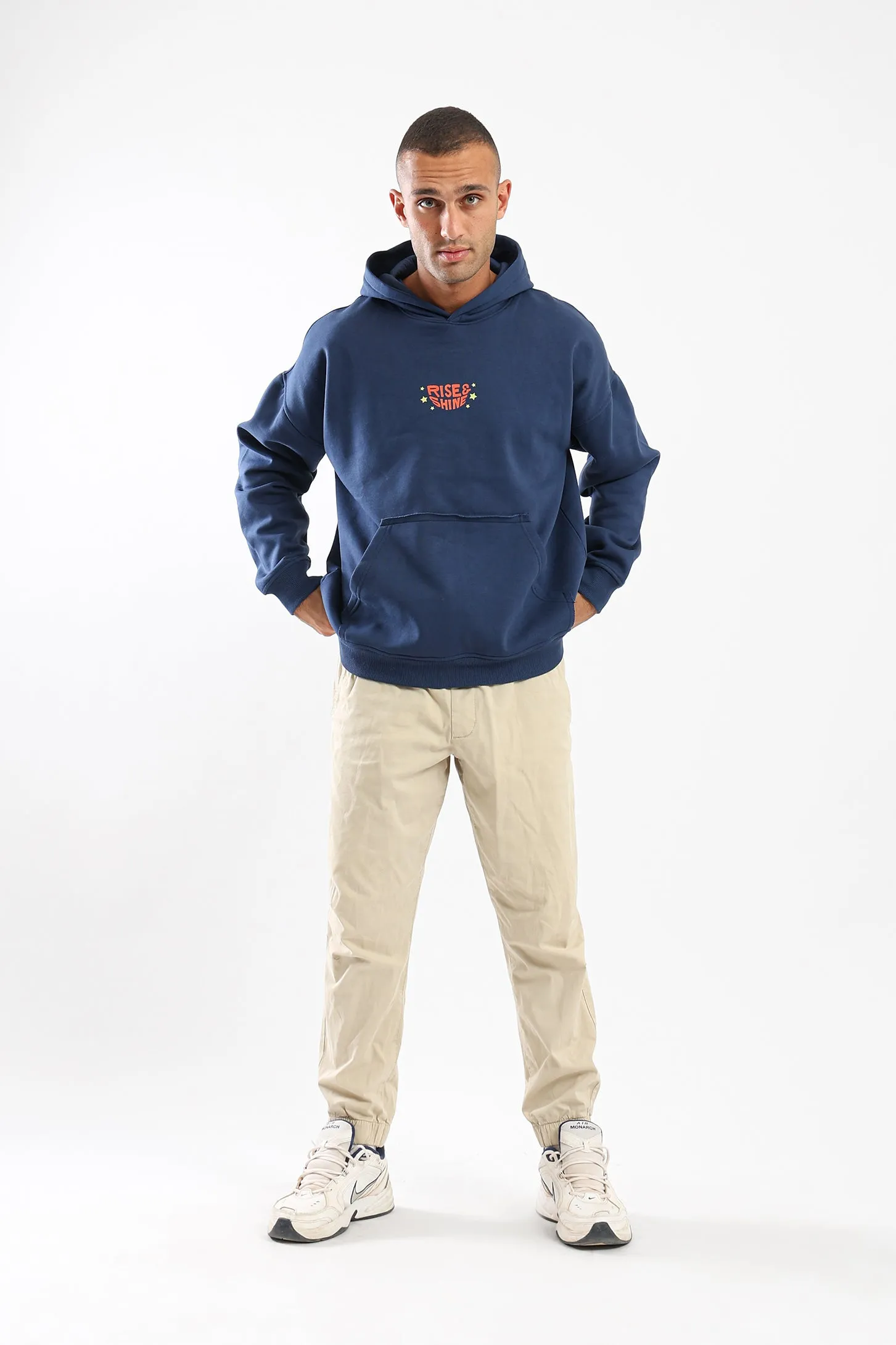 RISE AND SHINE HOODIE - NAVY