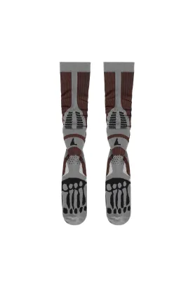 ROA - BONES LONG SOCKS DARK BROWN