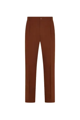 Rust French Drill Casual Trousers