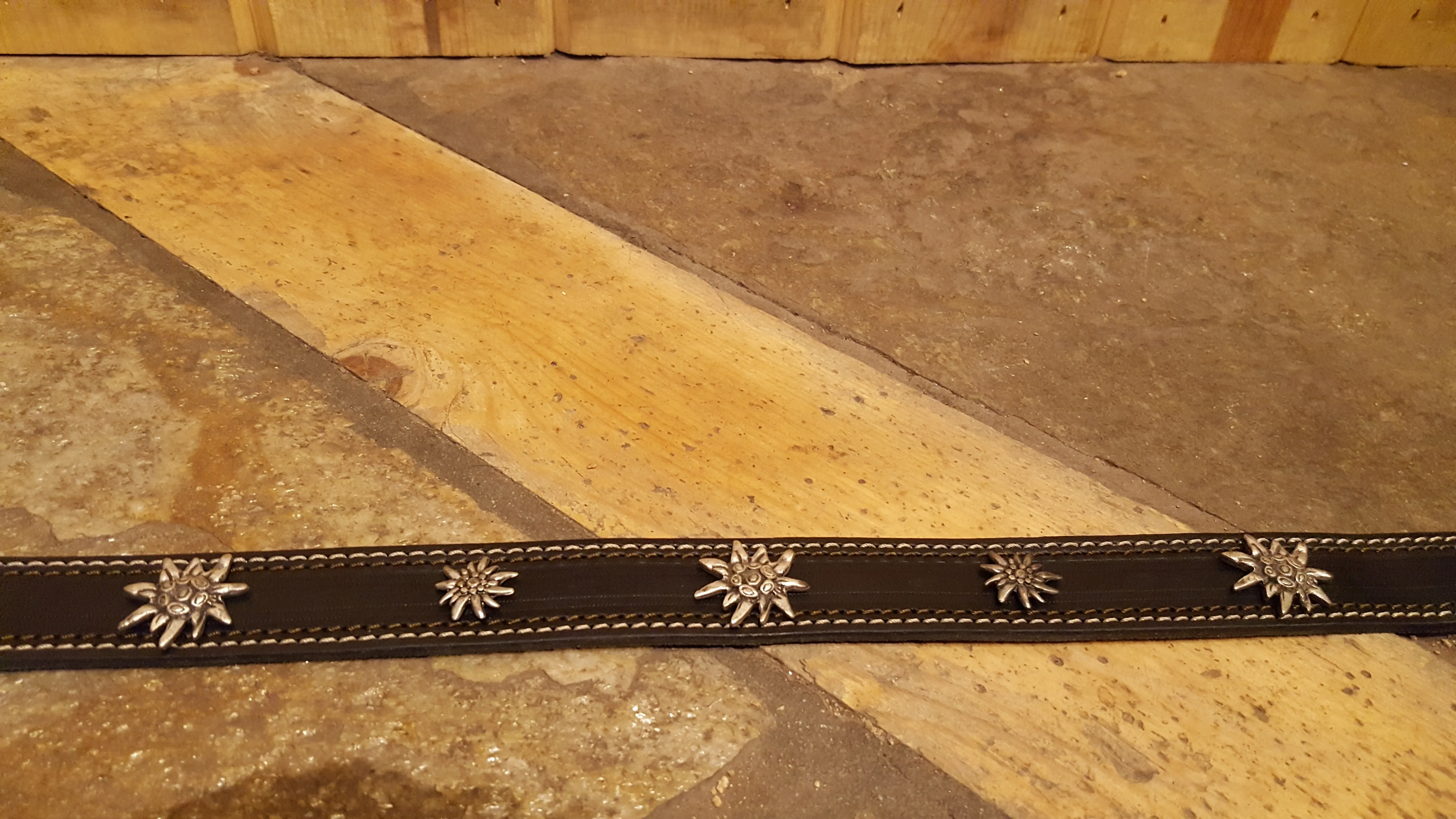 Rustic Edelweiss Swiss Belt