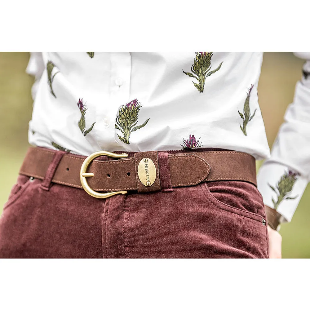 Schoffel Ladies Suede Belt