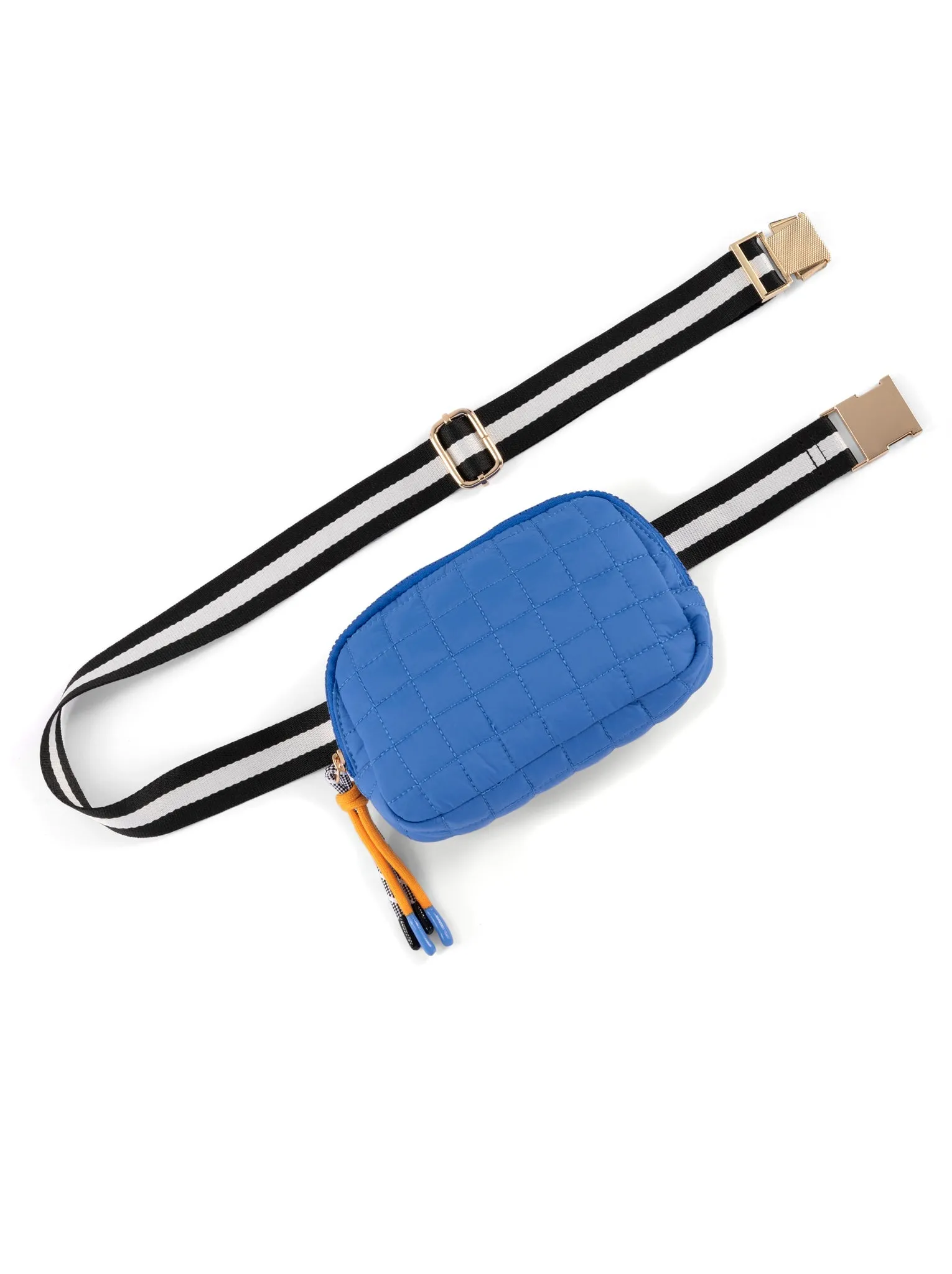 Shiraleah Ezra Quilted Nylon Belt Bag, Ultramarine