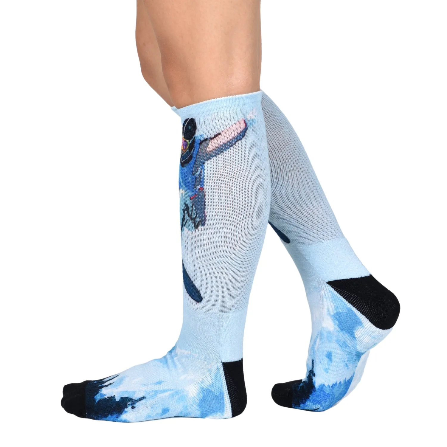 Sierra Socks Sky High Pattern CoolMax Socks, Nature Collection for Men & Women Eco-Friendly Crew Socks