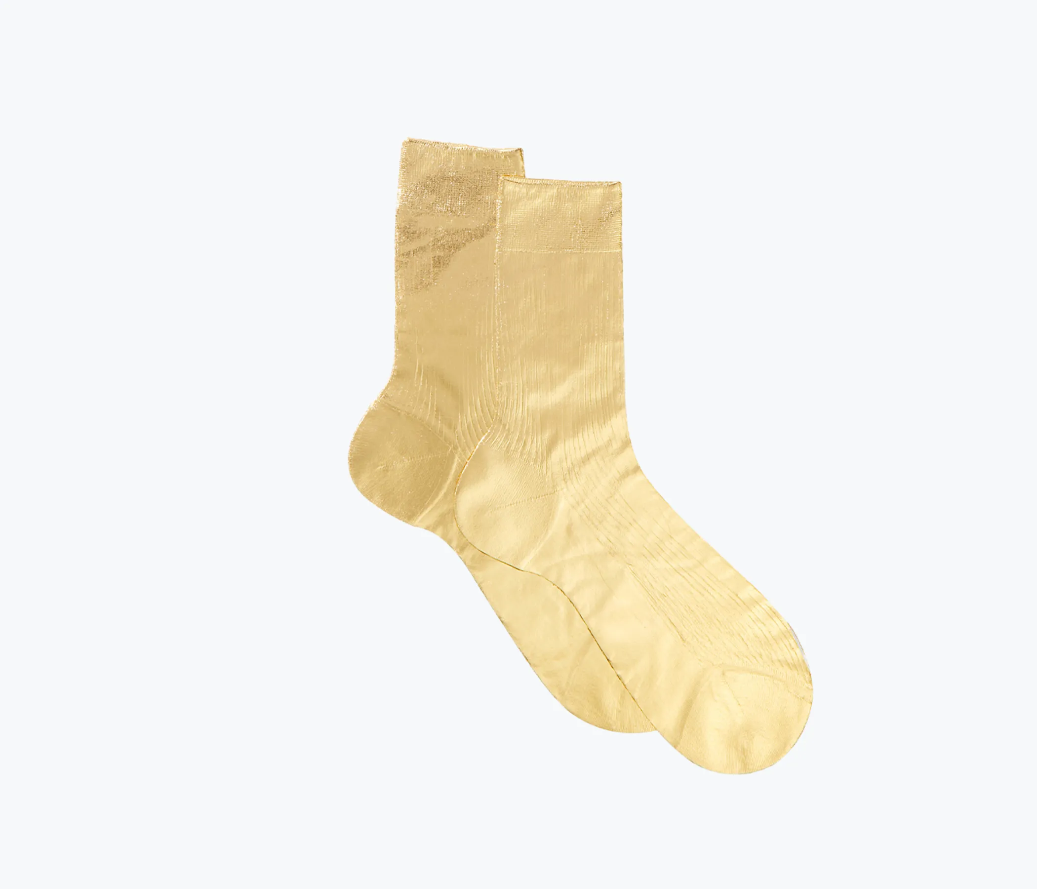 SILK RIBBED LAMINATED SOCKS