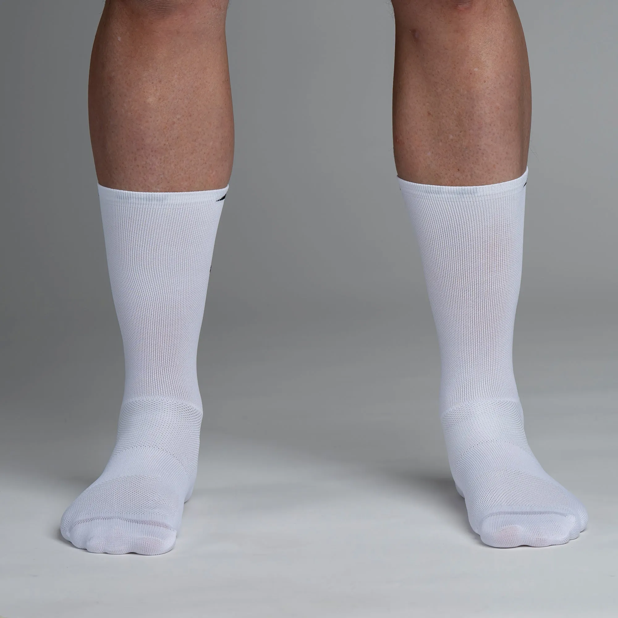 Snok Men's Larger Logo White Cycling Socks