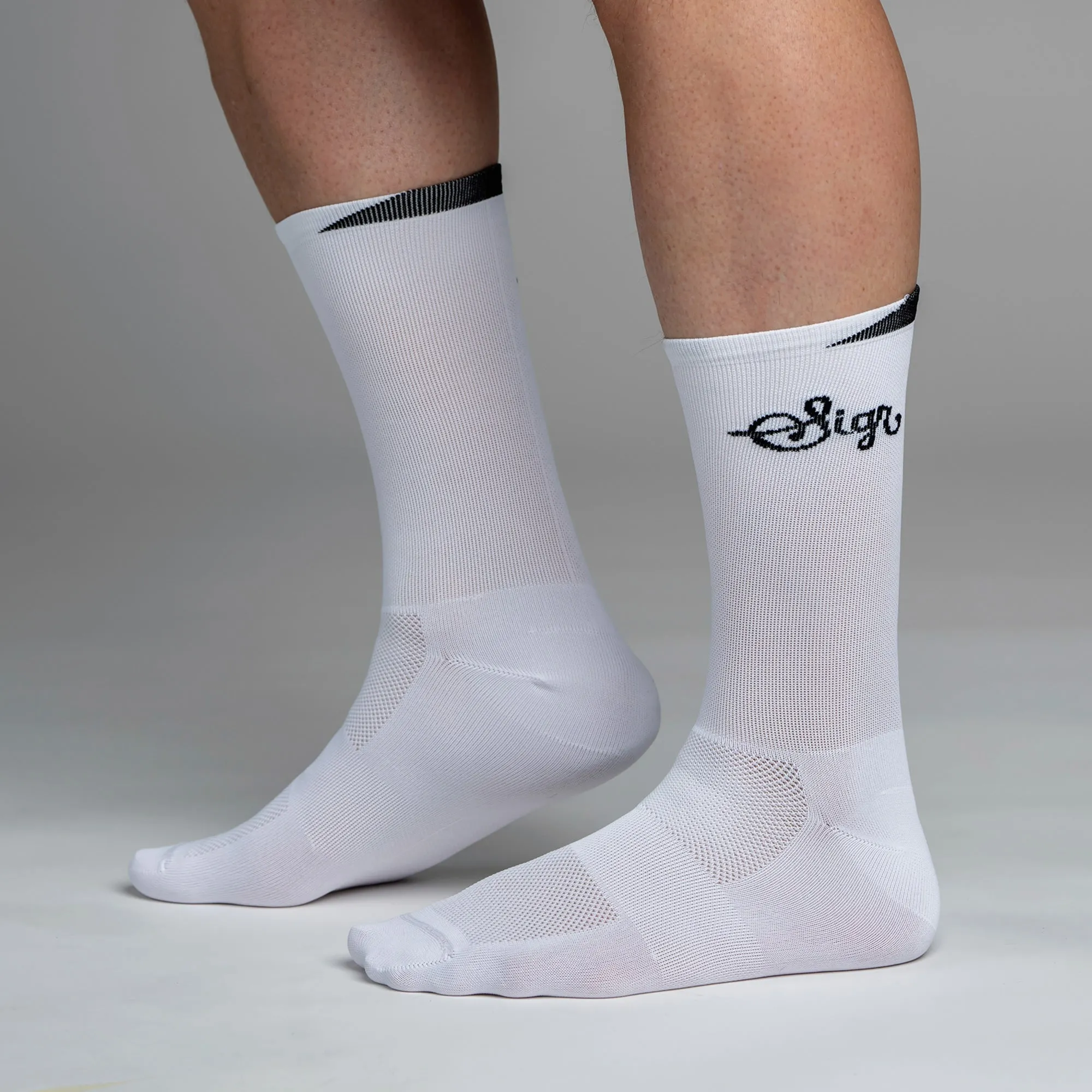 Snok Men's White Cycling Socks