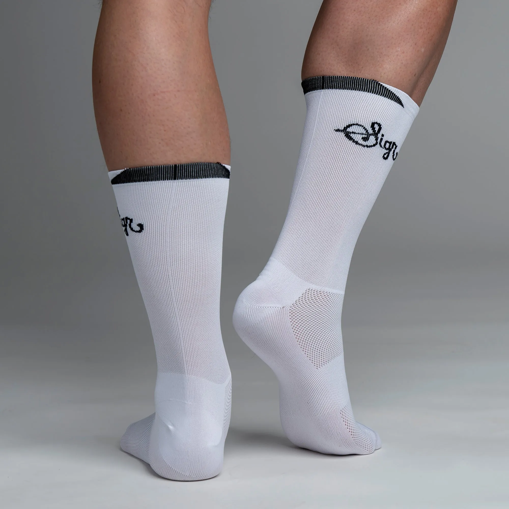 Snok Men's White Cycling Socks