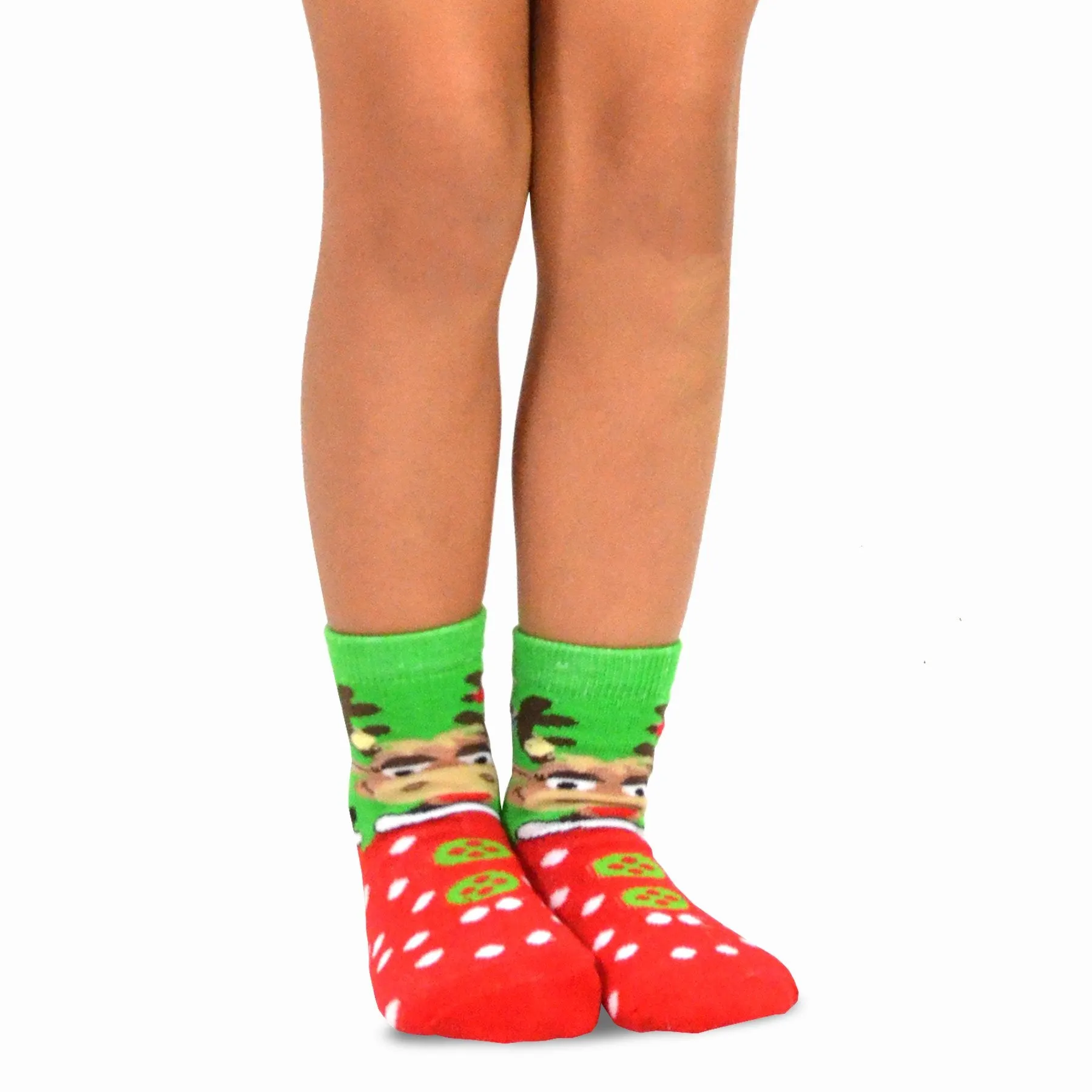 TeeHee Socks Kid's Christmas Cotton Short Crew Faces 3-Pack (70871)