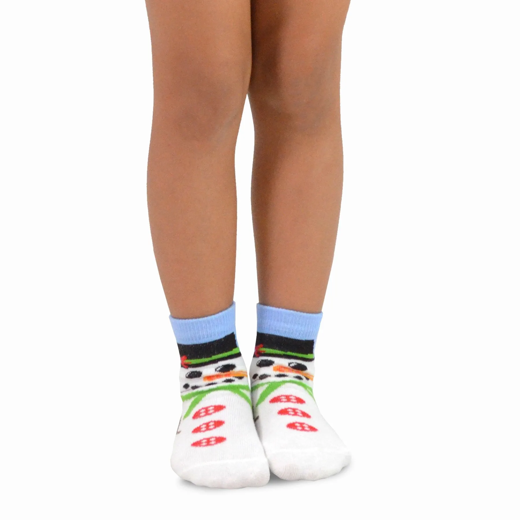 TeeHee Socks Kid's Christmas Cotton Short Crew Faces 3-Pack (70871)