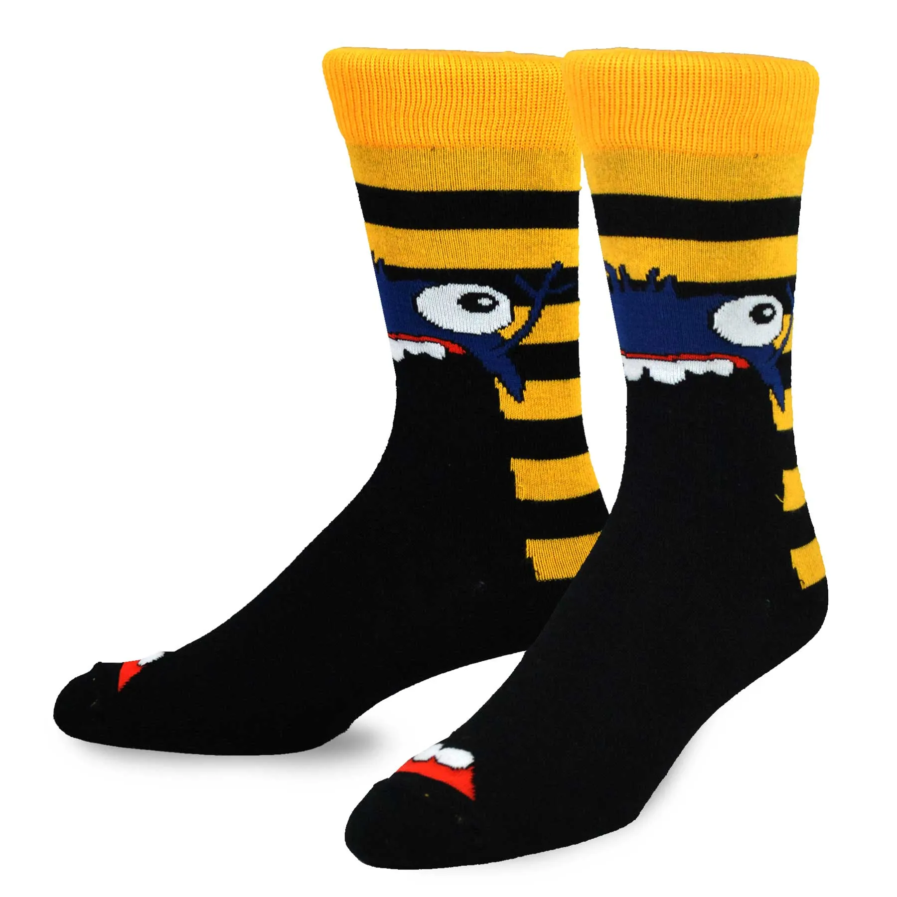 TeeHee Socks Men's Halloween Cotton Crw Monster 3-Pack (50619)