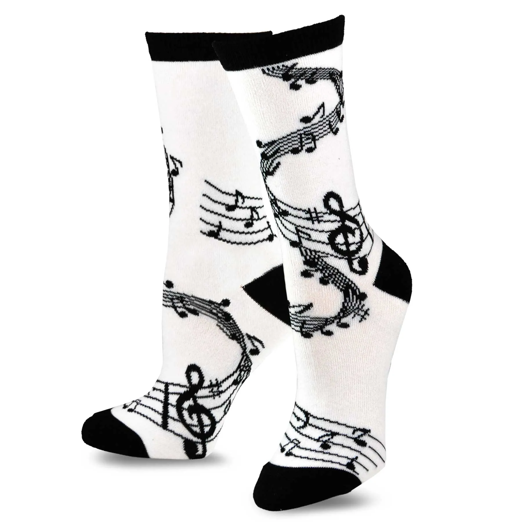 TeeHee Socks Men's Novelty Cotton Crew Dancing Music 4-Pack (11996)