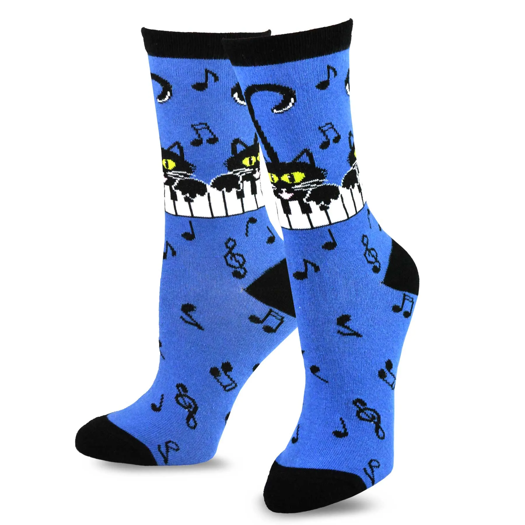 TeeHee Socks Men's Novelty Cotton Crew Dancing Music 4-Pack (11996)