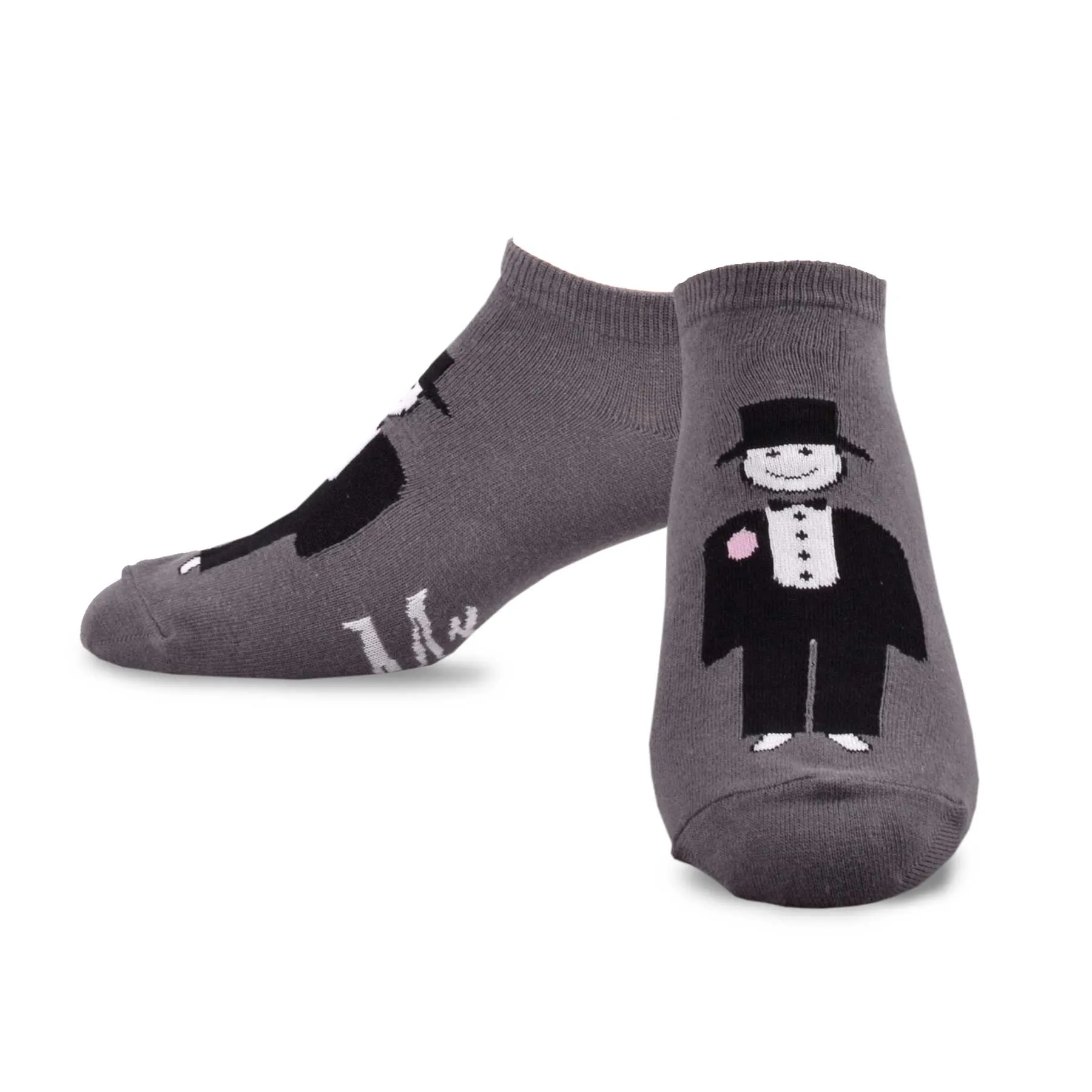 TeeHee Socks Men's Wedding Cotton No Show Groom 6-Pack (50547)