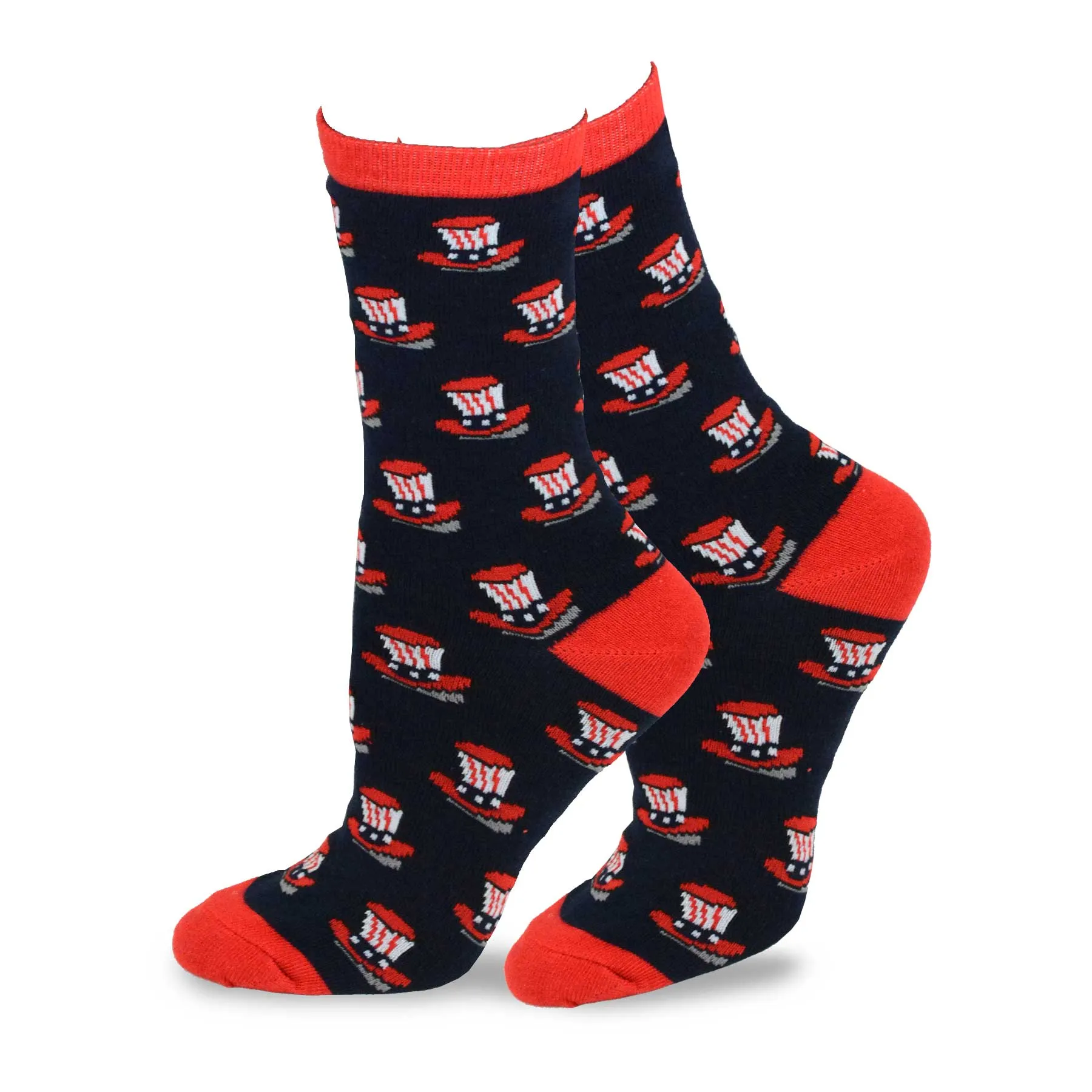 TeeHee Socks Women's 4th of July Cotton Crew Patriots 5-Pack (11804)