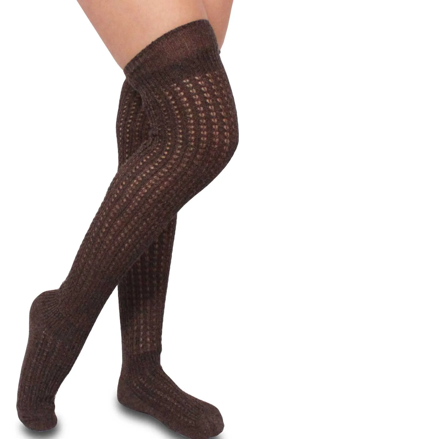 TeeHee Socks Women's Casual Cotton Over the Knee Marl Open Stitch 3-Pack (10378)