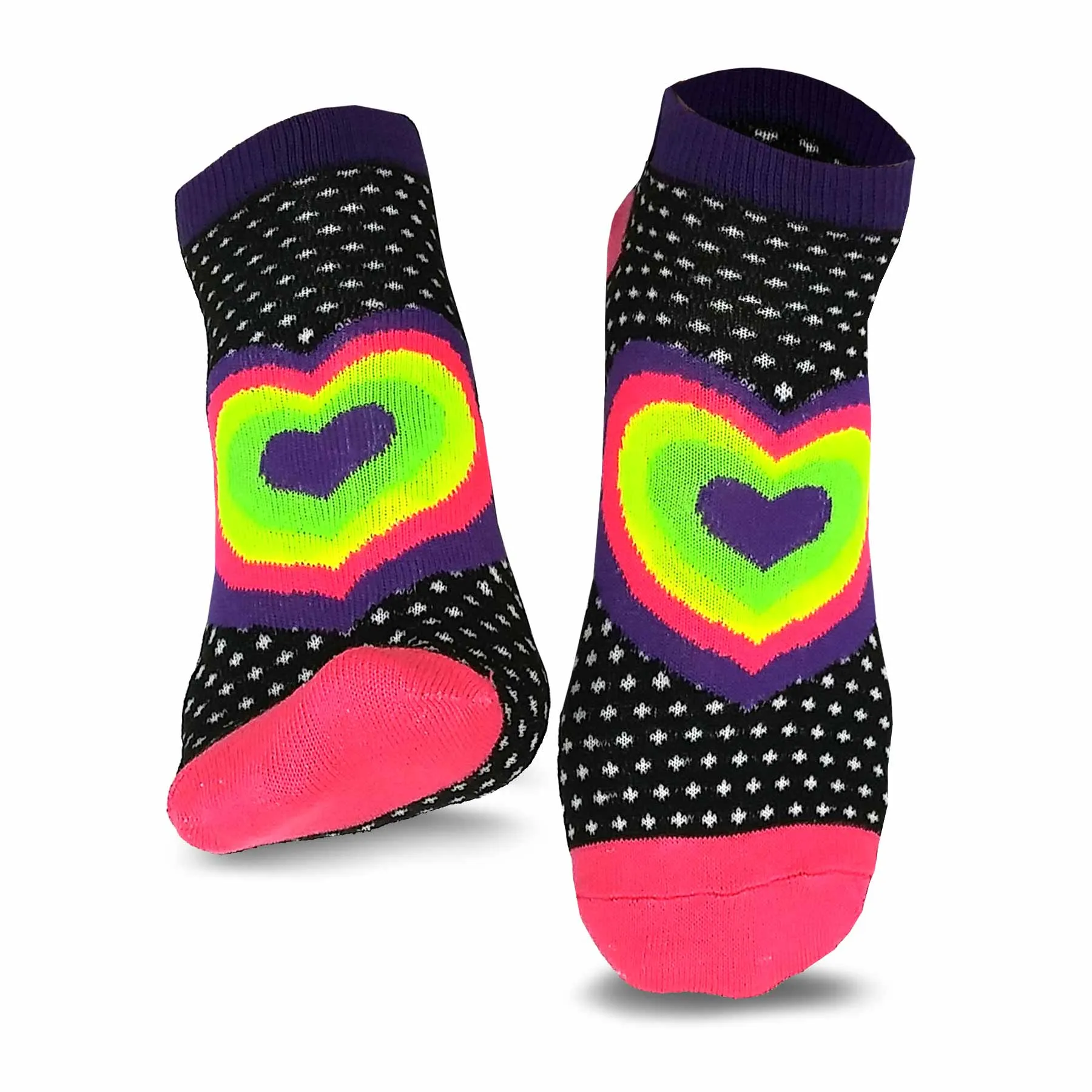 TeeHee Socks Women's Casual Polyester No Show Love Peace 18-Pack (12062)