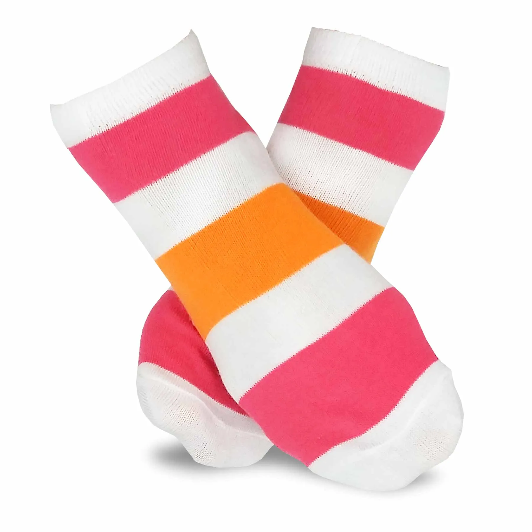 TeeHee Socks Women's Casual Polyester No Show Plain/Neon Stripes 12-Pack (31091)