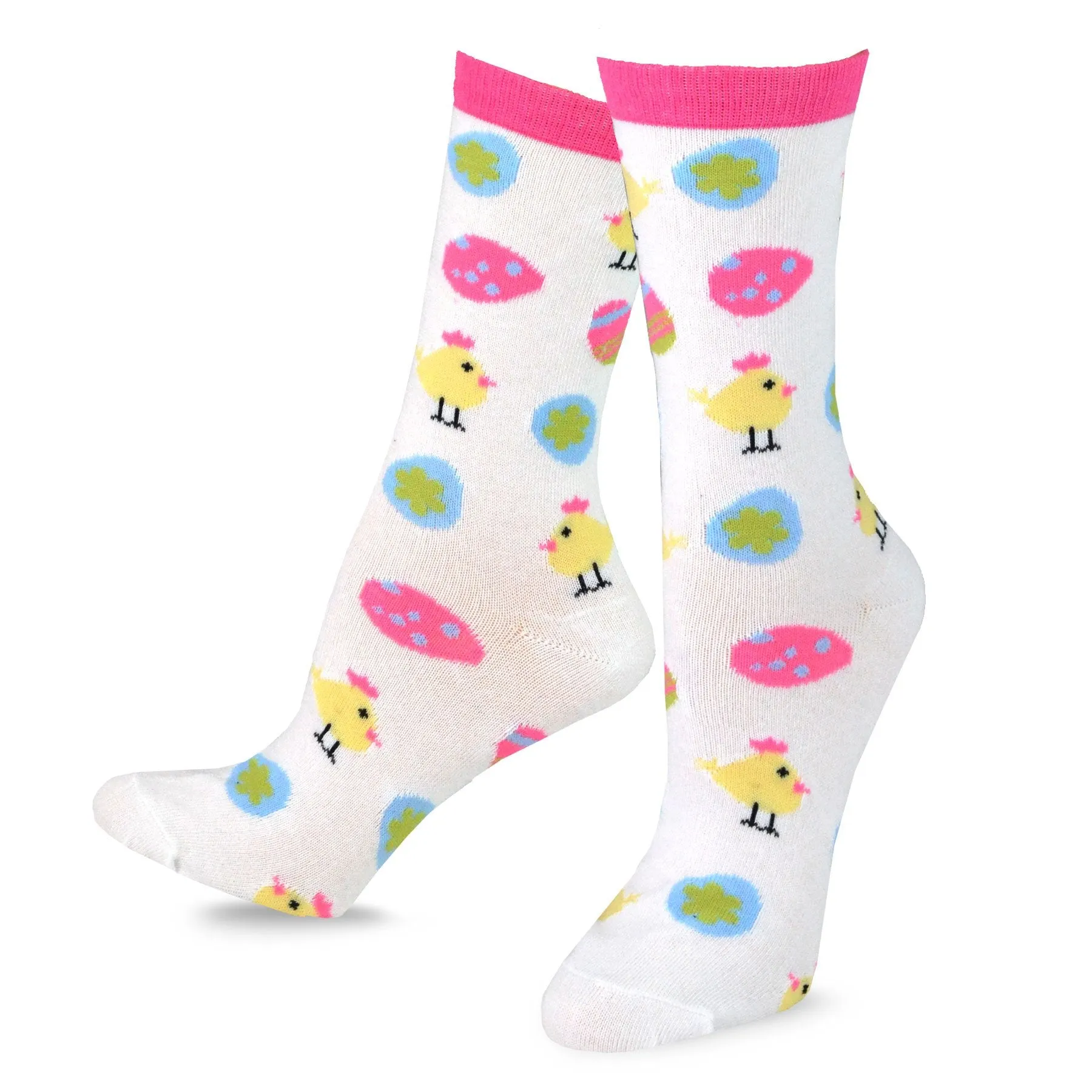 TeeHee Socks Women's Easter Cotton Crew Funny 6-Pack (11976)