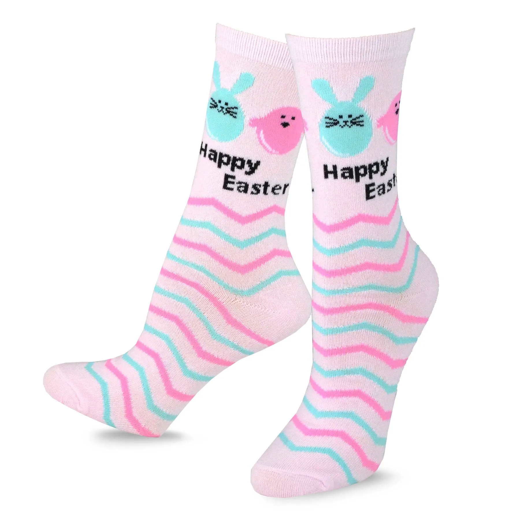 TeeHee Socks Women's Easter Cotton Crew Funny 6-Pack (11976)