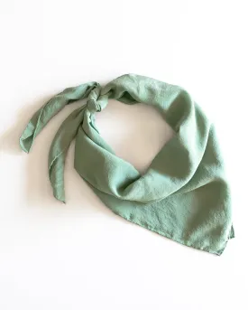 'The Classic' Washable Silk Scarf in Celadon