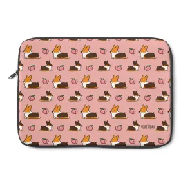 Tricolor Corgi Peach Sploot Laptop Sleeve | 3 Sizes