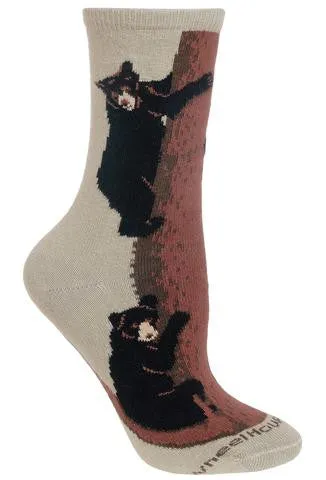 Wheel House Designs Bear Climbing on Stone Sock