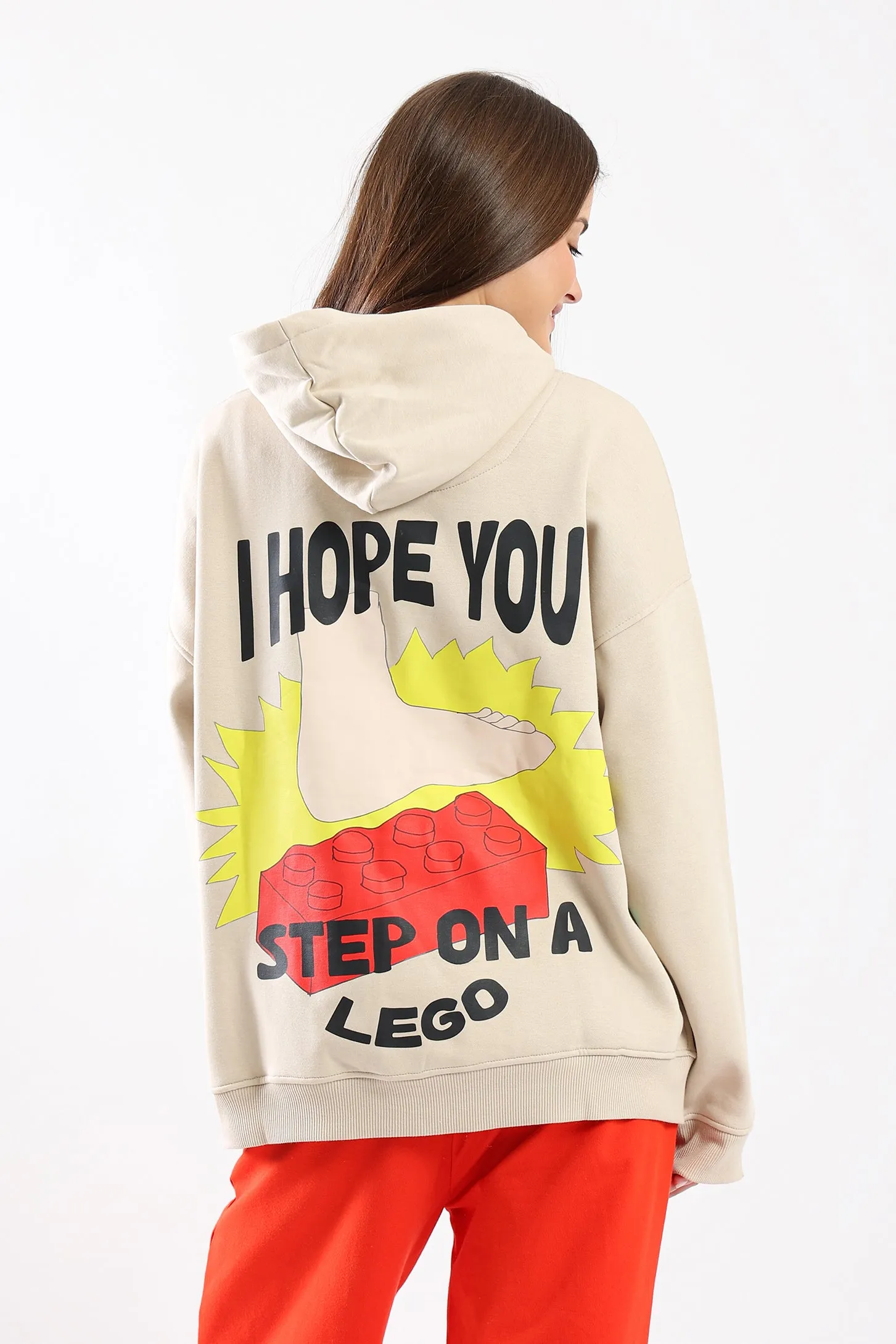 YOU SUCK HOODIE - BEIGE